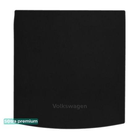 Двошарові килимки Sotra Premium Black для Volkswagen Golf (mkVII)(універсал)(верхній рівень)(багажник) 2012-2020 - Фото 1