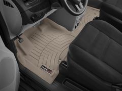 Коврики Weathertech Beige для Chrysler Town & Country (mkV)(1-2 row)(no super console)(2 row luxury bucket seats) 2012-2016 - Фото 2