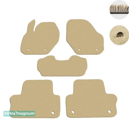Двошарові килимки Sotra Magnum Beige для Volvo XC60 (mkI) 2008-2017 - Фото 1