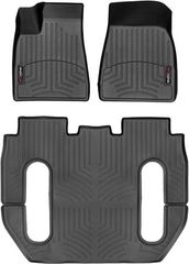 Коврики WeatherTech Black для Tesla Model X (mkI)(6 seats no console)(1-2-3 row) 18/10/2016-2020
