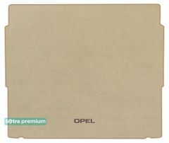 Двухслойные коврики Sotra Premium Beige для Opel Grandland (mkI)(верхний уровень)(багажник) 2017→