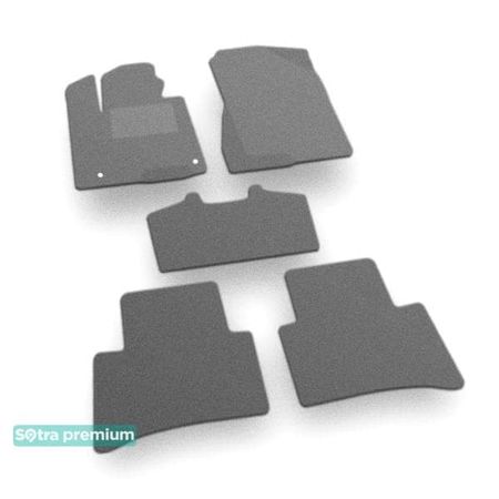 Двошарові килимки Sotra Premium Grey для Hyundai Tucson (mkIV) 2020→ - Фото 1