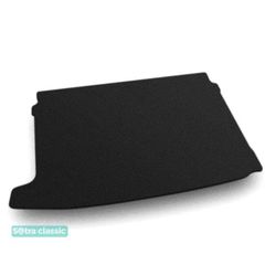 Двошарові килимки Sotra Classic Black для Volkswagen Polo (mkV)(хетчбек)(багажник) 2009-2017