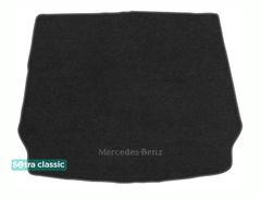 Двухслойные коврики Sotra Classic Black для Mercedes-Benz GLC-Class (С253)(купе)(гибрид)(багажник) 2017-2022