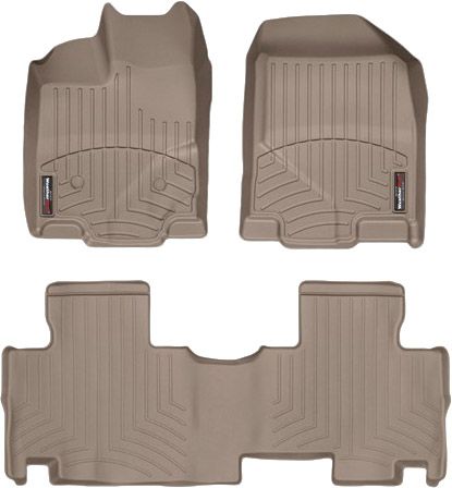 Коврики WeatherTech Beige для Ford Edge; Lincoln MKX (mkI)(electric driver seat) 2011-2014 - Фото 1