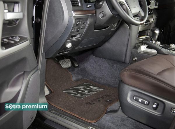 Двошарові килимки Sotra Premium Chocolate для Volkswagen Touareg (mkII) 2010-2018 - Фото 2