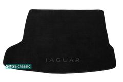 Двошарові килимки Sotra Classic Black для Jaguar F-Pace (mkI)(без сітки у лівій ніші)(багажник) 2016→