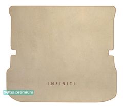 Двошарові килимки Sotra Premium Beige для Infiniti QX60 / JX (mkI)(складений 3 ряд)(багажник) 2013-2020