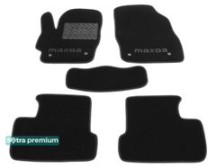 Двошарові килимки Sotra Premium Black для Mazda 3 (mkII) 2008-2013