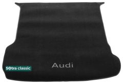 Двухслойные коврики Sotra Classic Black для Audi Q7/SQ7 (mkII)(багажник) 2015→