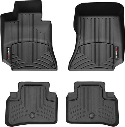 Коврики Weathertech Black для Mercedes-Benz CLS-Class (C218; X218)(4 fixing posts) 2011-2014 - Фото 1