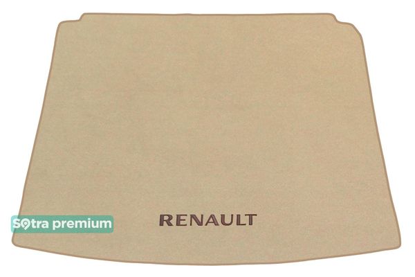 Двошарові килимки Sotra Premium Beige для Renault Talisman (mkI)(універсал)(багажник) 2015→ - Фото 1