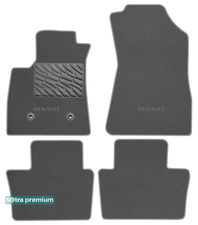 Двошарові килимки Sotra Premium Grey для Renault Austral (mkI)(гібрид) 2022→ АКПП - Фото 1