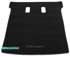 Двошарові килимки Sotra Premium Black для Volkswagen Caravelle (T5;T6)(L2)(Long)(багажник) 2003→