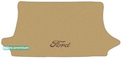 Двошарові килимки Sotra Premium Beige для Ford Fiesta (mkV)(5-дв.)(багажник) 2002-2008