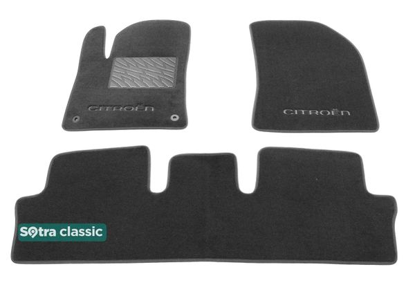 Двухслойные коврики Sotra Classic Grey для Citroen C4 Picasso / C4 Spacetourer (mkII) 2013-2022 - Фото 1
