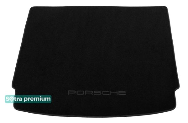 Двошарові килимки Sotra Premium Black для Porsche Cayenne (mkII)(багажник) 2010-2017 - Фото 1
