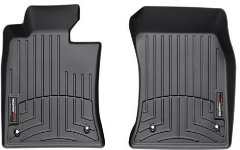 Коврики Weathertech Black для Mini Cooper (hatch & cabrio)(R56/R57); Clubman (R55); Coupe (R58)(no passanger foot rest)(1 row) 2007-2015 - Фото 1