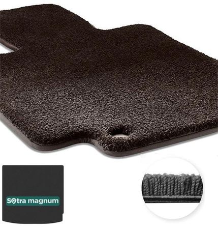 Двошарові килимки Sotra Magnum Black для Renault Arkana (mkI)(верхній рівень)(багажник) 2019→ (EU) - Фото 1