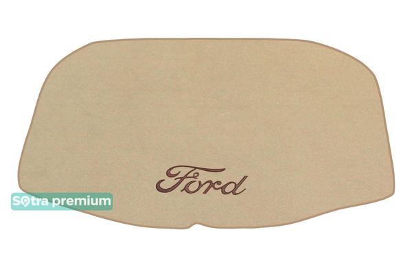 Двошарові килимки Sotra Premium Beige для Ford Explorer (mkV)(розкладений 3 ряд)(багажник) 2010-2019 - Фото 1
