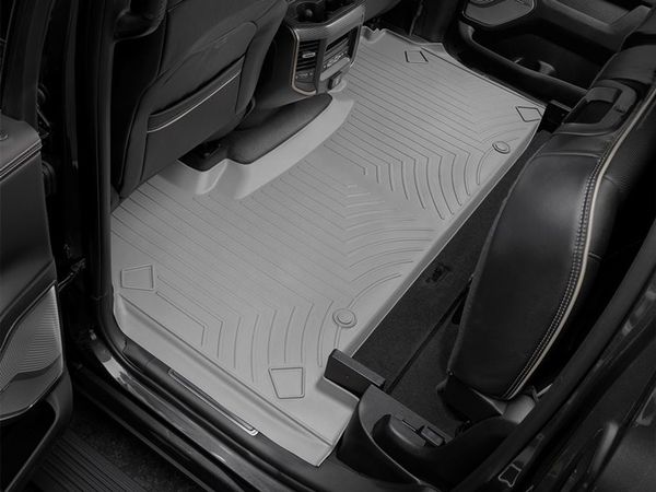 Коврики WeatherTech Grey для Dodge Ram (mkV)(crew cab)(1 row bench seats)(with storage under 2 row) 2019→ - Фото 3