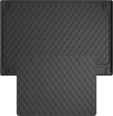 Гумовий килимок у багажник Gledring для Citroen Berlingo (mkII); Peugeot Partner (mkII) 2008-2018 (багажник із захистом)