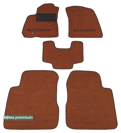 Двошарові килимки Sotra Premium Terracotta для Mitsubishi Outlander (mkI) 2001-2008 - Фото 1