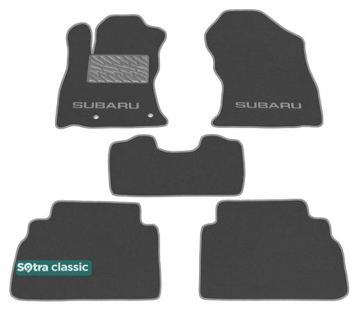 Двошарові килимки Sotra Classic Grey для Subaru Forester (mkV) 2018→ - Фото 1