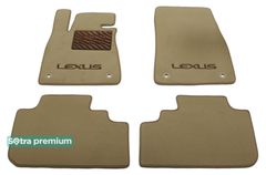 Двухслойные коврики Sotra Premium Beige для Lexus RX (mkIV) 2016-2022