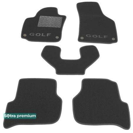 Двошарові килимки Sotra Premium Grey для Volkswagen Golf Plus (mkV-mkVI) 2005-2015 - Фото 1