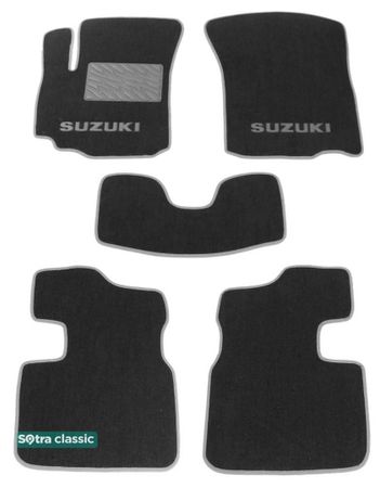 Двухслойные коврики Sotra Classic Grey для Suzuki SX4 (mkI) 2006-2014 - Фото 1