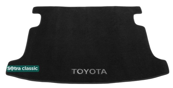 Двухслойные коврики Sotra Classic Black для Toyota Corolla (mkIX)(E120)(хетчбэк)(багажник) 2000-2006 - Фото 1