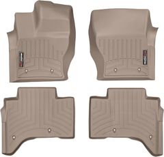 Коврики Weathertech Beige для Land Rover Range Rover (mkIV)(with console on 2 row) 2013-2017