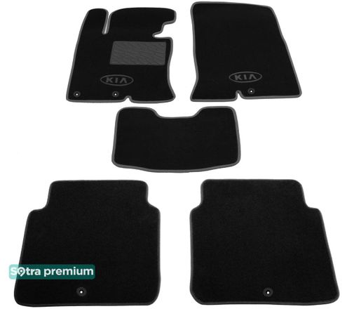 Двошарові килимки Sotra Premium Black для Kia Optima (mkIII) 2010-2015 (USA) - Фото 1