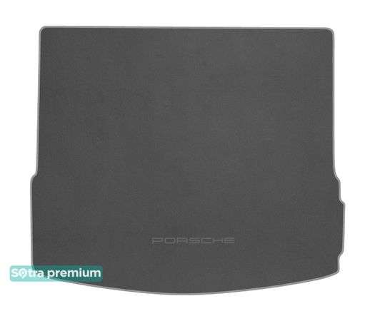 Двошарові килимки Sotra Premium Grey для Porsche Macan (mkI)(без вырезов под крепления)(багажник) 2014→ - Фото 1