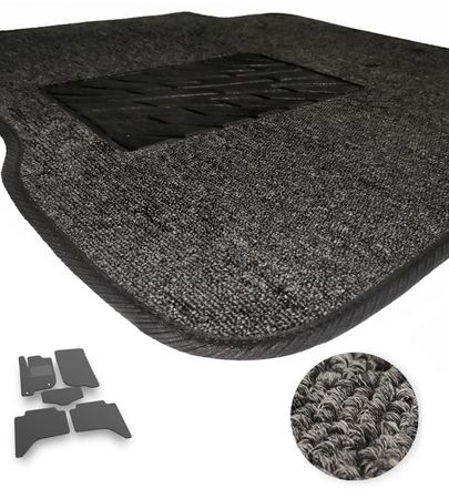 Текстильні килимки Pro-Eco Graphite для Mitsubishi L200 (mkIV)(крепления на разных уровнях) 2005-2015 - Фото 1