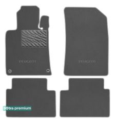 Двошарові килимки Sotra Premium Grey для Peugeot 508 (mkI)(гібрид) 2010-2018