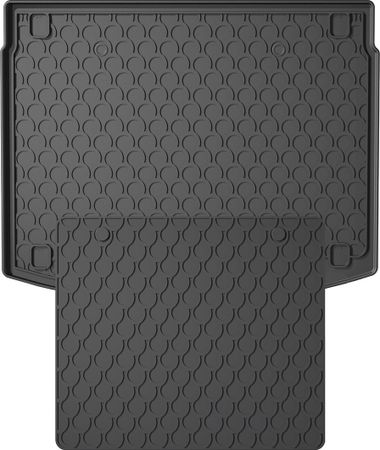 Гумовий килимок у багажник Gledring для Kia XCeed (mkI) 2019→ (з дворівневою підлогою)(верхній рівень)(багажник із захистом) - Фото 1