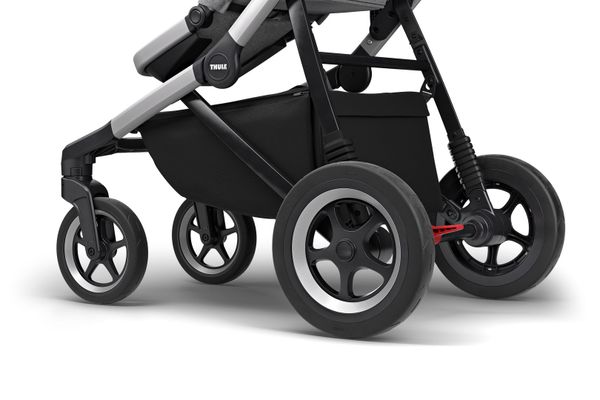 Детская коляска с люлькой Thule Sleek (Grey Melange) - Фото 9