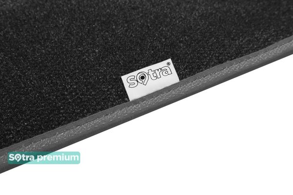 Двухслойные коврики Sotra Premium Grey для Fiat Freemont (mkI)(разложенный 3 ряд)(багажник) 2011-2015 - Фото 3
