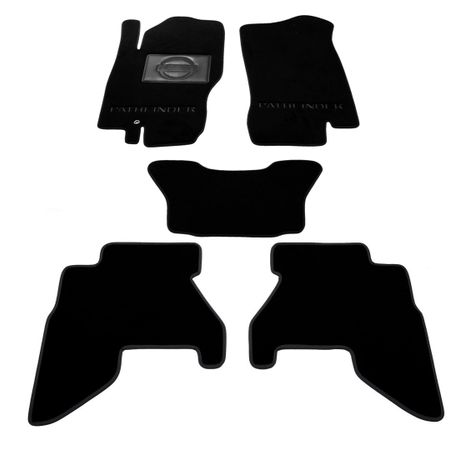Двухслойные коврики Sotra Custom Premium Black для Nissan Pathfinder (mkIII)(R51)(1-2 ряд) 2005-2010 - Фото 1