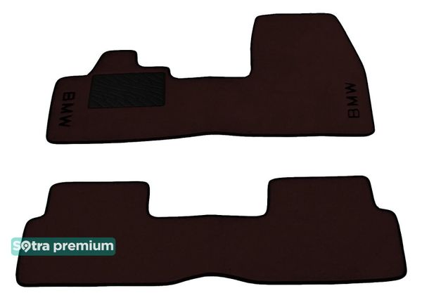 Двухслойные коврики Sotra Premium Chocolate для BMW i3 (I01) 2013-2022 - Фото 1