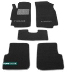 Двошарові килимки Sotra Classic Grey для Peugeot 406 (mkI) 1995-2004