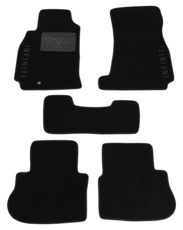 Двошарові килимки Sotra Custom Classic Black для Infiniti FX (mkI) 2004-2008 - Фото 1