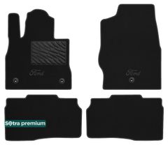 Двошарові килимки Sotra Premium Black для Ford Explorer (mkVI)(1-2 ряд) 2020→