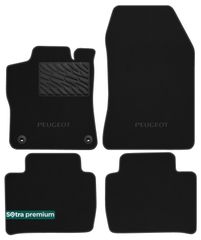 Двошарові килимки Sotra Premium Black для Peugeot 408 (mkII) 2022→ АКПП