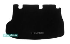 Двухслойные коврики Sotra Classic Black для Hyundai H-1 (mkII)(багажник) 2007→