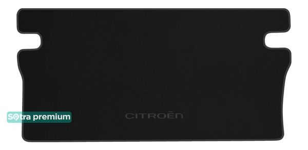 Двошарові килимки Sotra Premium Black для Citroen SpaceTourer (mkI)(L2)(3 ряд - 1+2)(багажник) 2016→ - Фото 1