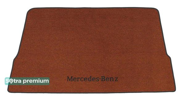 Двошарові килимки Sotra Premium Terracotta для Mercedes-Benz GL/GLS-Class (X166)(на складений 3 ряд)(багажник) 2013-2019 - Фото 1