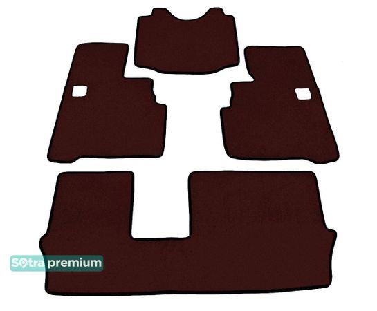 Двошарові килимки Sotra Premium Chocolate для Mitsubishi Grandis (mkI)(7 місць)(2-3 ряд) 2003-2011 - Фото 1